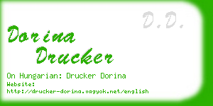 dorina drucker business card